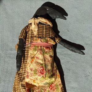 Folk Art Doll : Railroad Raven